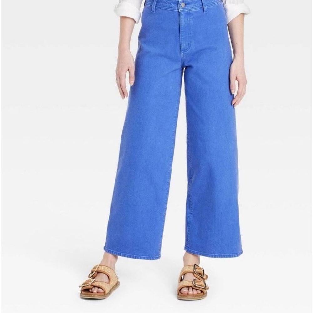 Universal Thread Electric Blue Wide-Leg High-Rise Jeans - Picture 3 of 12